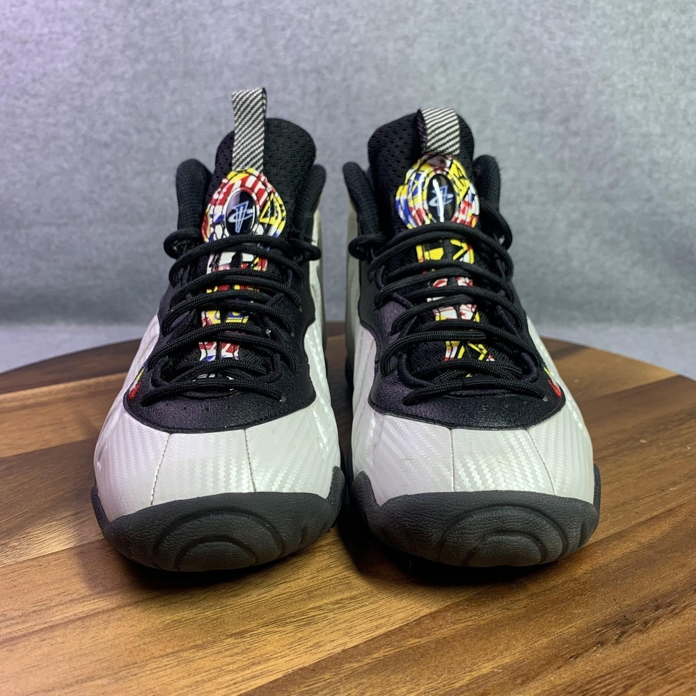 Nike Little Posite One Motorsport Foamposite Size 4Y Athletic Shoes DJ5797-100 - Picture 2 of 16